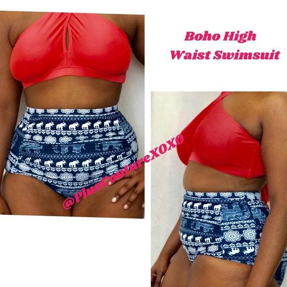Other - Boho Chic High Waist 2 Piece Swimsuit